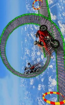摩托車空中跳躍游戲截圖3