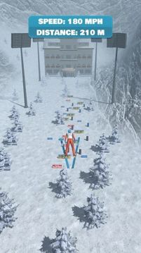 滑雪坡道跳躍游戲截圖4