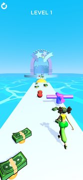 有錢(qián)的奔跑者3D女王的生活游戲截圖2