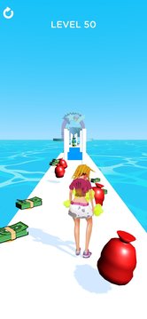 有錢(qián)的奔跑者3D女王的生活游戲截圖1