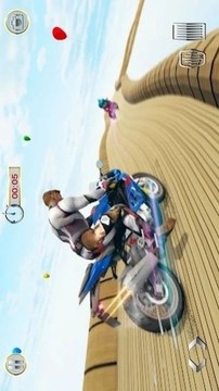 坡道摩托车竞速游戏截图3