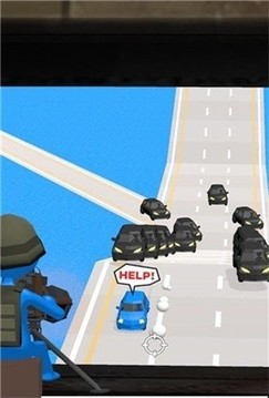 掩護(hù)小藍(lán)車游戲截圖1