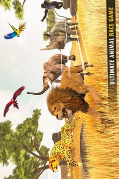 熱帶草原動物賽跑3D游戲截圖1