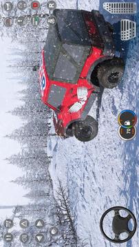 雪地越野卡車駕駛2021游戲截圖1