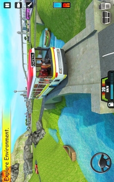 疯狂山顶巴士驾驶游戏截图2