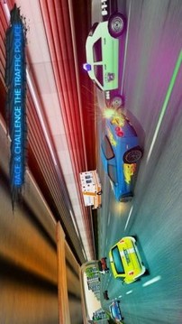 閃電汽車交通賽車游戲截圖3