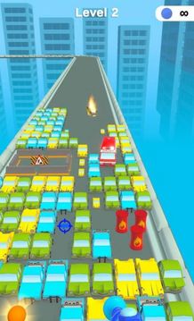 紅色消防車運行游戲截圖1