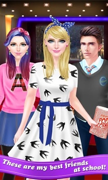 High School BFF - Movie Night游戲截圖5