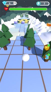 滾動的雪球游戲截圖3