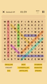 WordSearch游戲截圖3