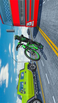 瘋狂的交通自行車(chē)騎士游戲截圖3