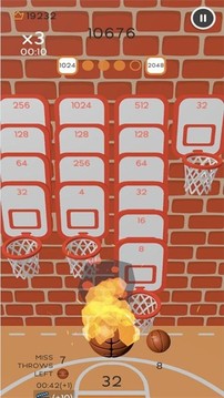 超級灌籃2048游戲截圖3