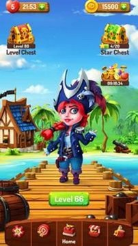 海盜泡泡爆破游戲截圖1