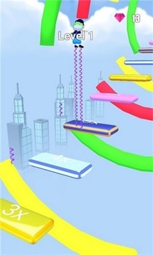 彈簧人跑酷游戲截圖2