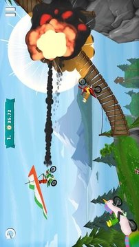 空中摩托車越野賽游戲截圖3