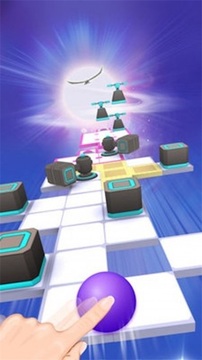 天空的滾動球球游戲截圖1