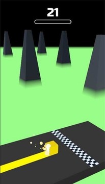 黄色方块冒险冲刺游戏截图1