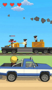 汽车追逐火车游戏截图1
