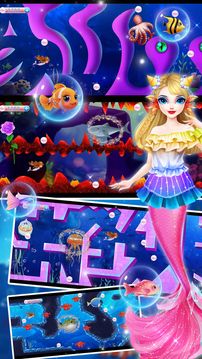 時(shí)尚美人魚城堡裝扮故事游戲截圖4
