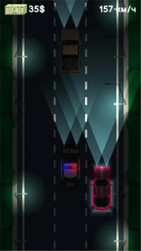 夜间赛车模拟游戏截图2