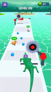 鳄鱼怪物攻击跑游戏截图2