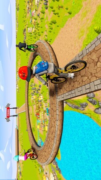 無(wú)畏的BMX特技賽車(chē)3D游戲截圖2