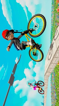 無(wú)畏的BMX特技賽車(chē)3D游戲截圖4