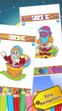 ChristmastColorbook教育着色的孩子游戏截图3