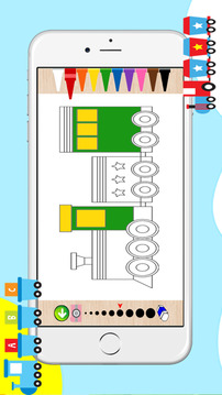 Train Coloring Book For Kids游戲截圖1