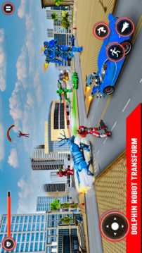 Dolphin Robot Transform War 3D游戲截圖5