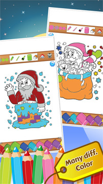 ChristmastColorbook教育著色的孩子游戲截圖2