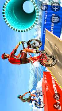 BMX自行車不可能的坡道游戲截圖1