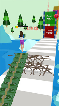 金錢女孩運行 3D游戲截圖4