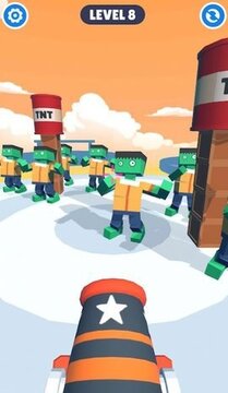 趣味大炮僵尸3D游戲截圖3