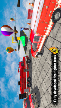 Fire Truck Stunt Racing Games游戲截圖3