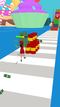 金錢女孩運行 3D游戲截圖3