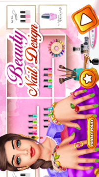 Nail Salon Girl Fashion Game游戲截圖1
