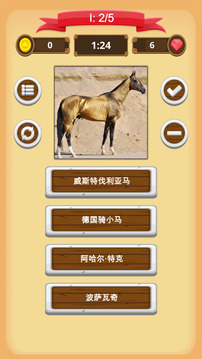 馬品種測驗游戲截圖4