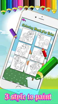 Drawing Painting Pony and Little Uni游戲截圖3