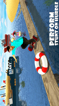Beach Race Scooter Stunt Game游戲截圖3