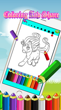 Drawing Painting Pony and Little Uni游戏截图4