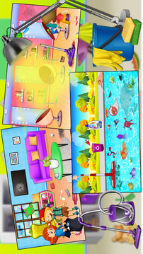 Home Cleaning Girls Game游戲截圖1