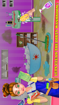 Home Cleaning Girls Game游戲截圖5