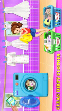 Home Cleaning Girls Game游戲截圖4