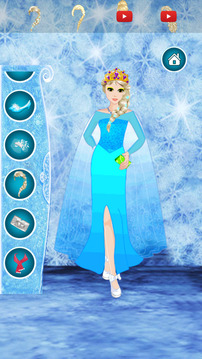 Ice Queen Dress Up Salon Room Design and Pain游戲截圖3