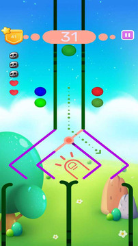 Super Bubbles Ball Taping Game游戲截圖1
