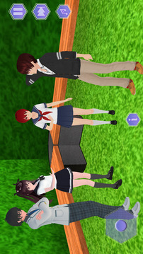動漫學(xué)校生活3D游戲截圖3