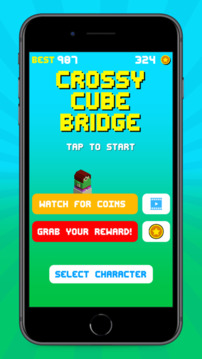 Crossy Cube Bridge Poly 3D游戲截圖3