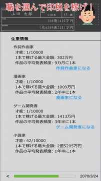 目指せ夢の印稅生活放置ゲーム游戲截圖3