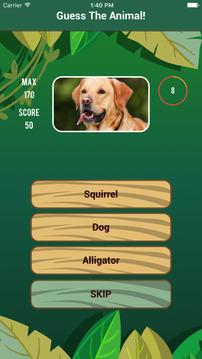 动物测验猜为宠物和野生动物游戏截图4